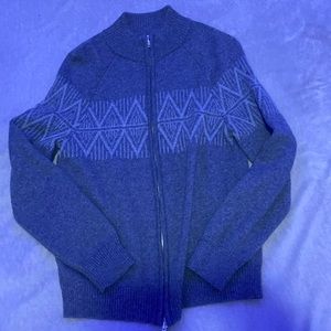 Goodfellow & Co. fully knit festive formal grey sweater adult small